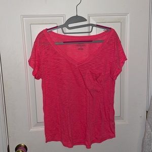 Coral Aerie Boyfriend Tee